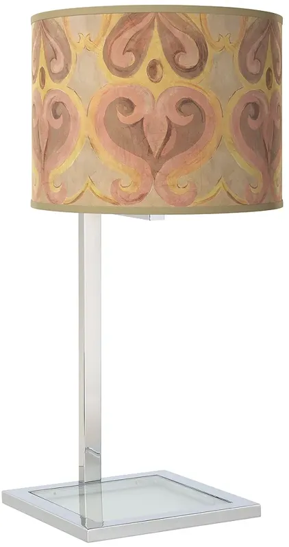 Giclee Gallery 28" High Aurelia Shade with Glass Inset Table Lamp