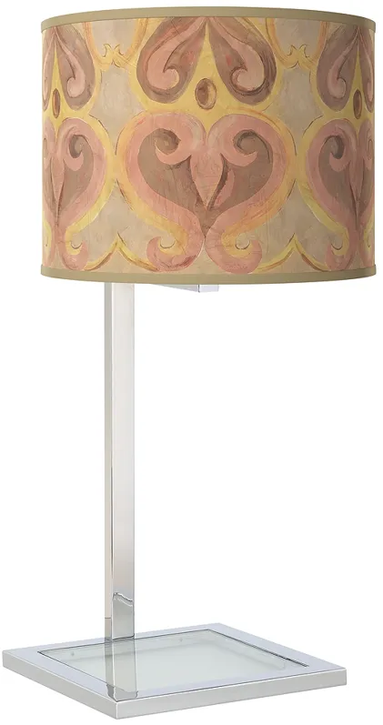 Giclee Gallery 28" High Aurelia Shade with Glass Inset Table Lamp