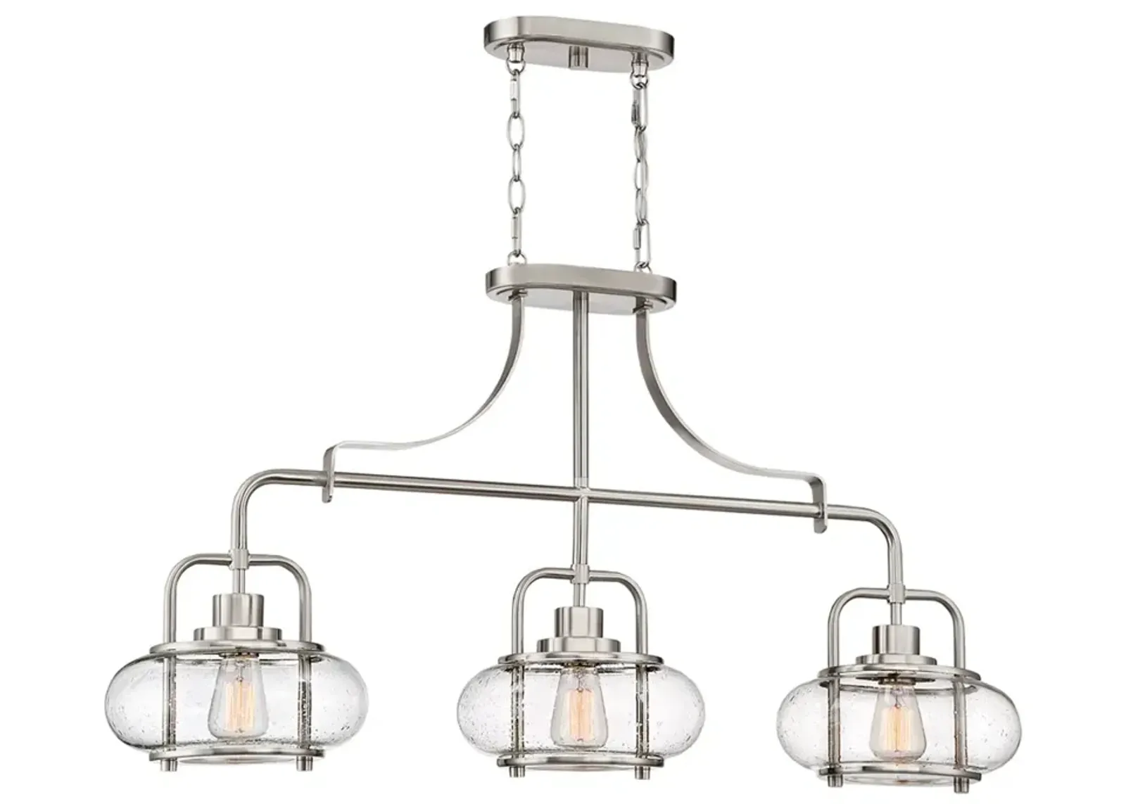 Trilogy 3-Lt BN Island Chandelier