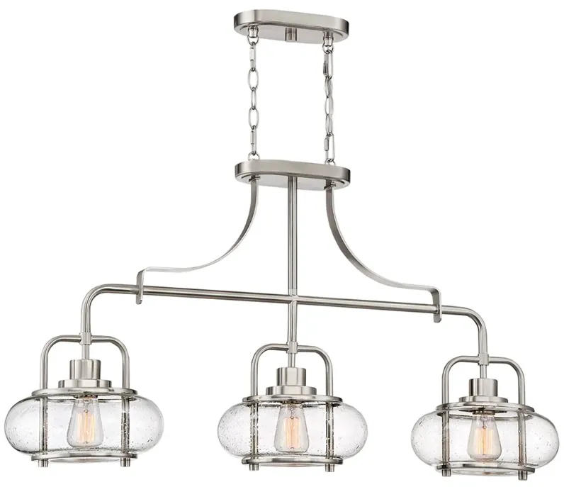 Trilogy 3-Lt BN Island Chandelier