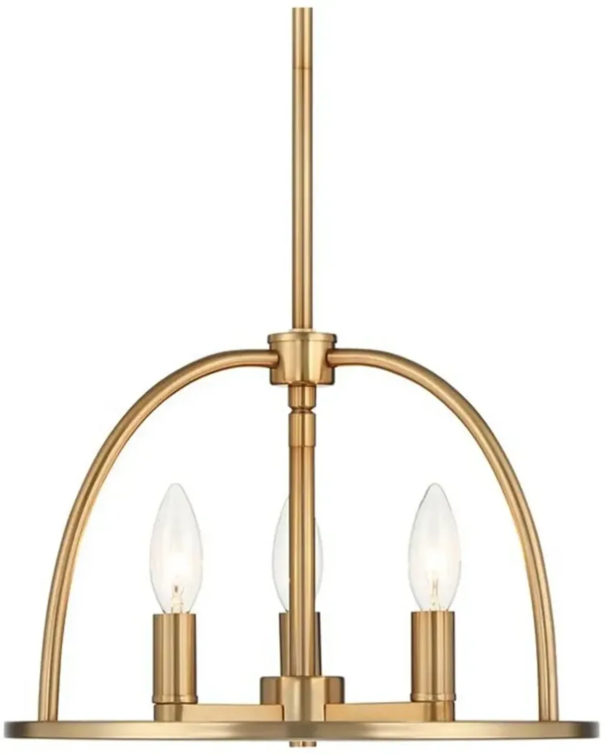 Abbott 3 Light Vibrant Gold Chandelier