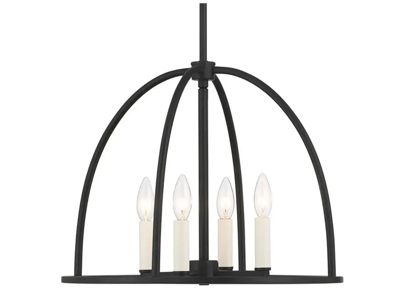 Abbott 4 Light Black Chandelier