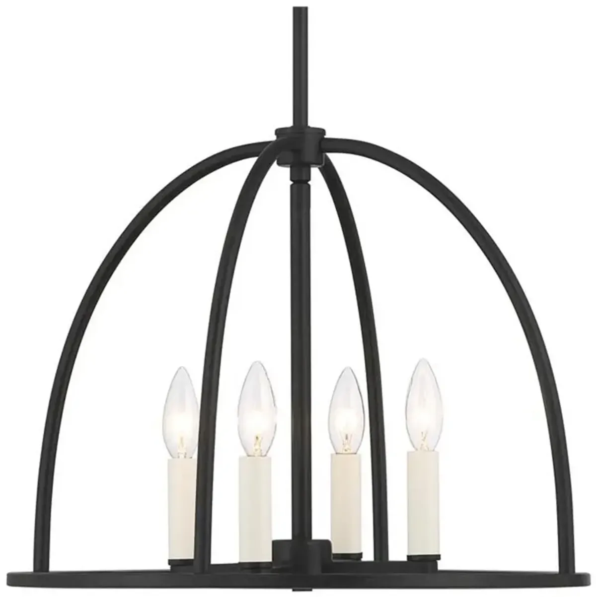 Abbott 4 Light Black Chandelier