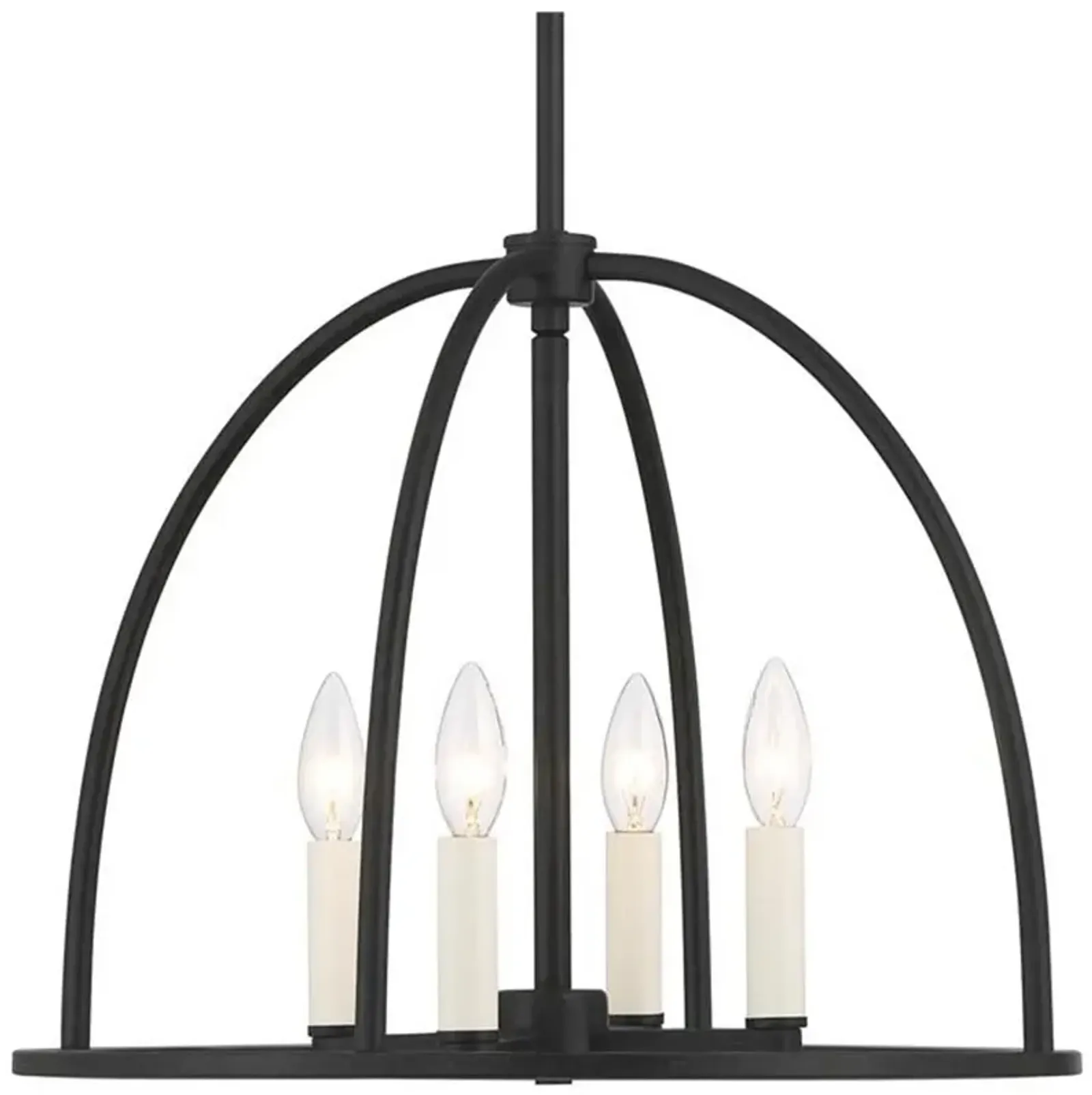 Abbott 4 Light Black Chandelier