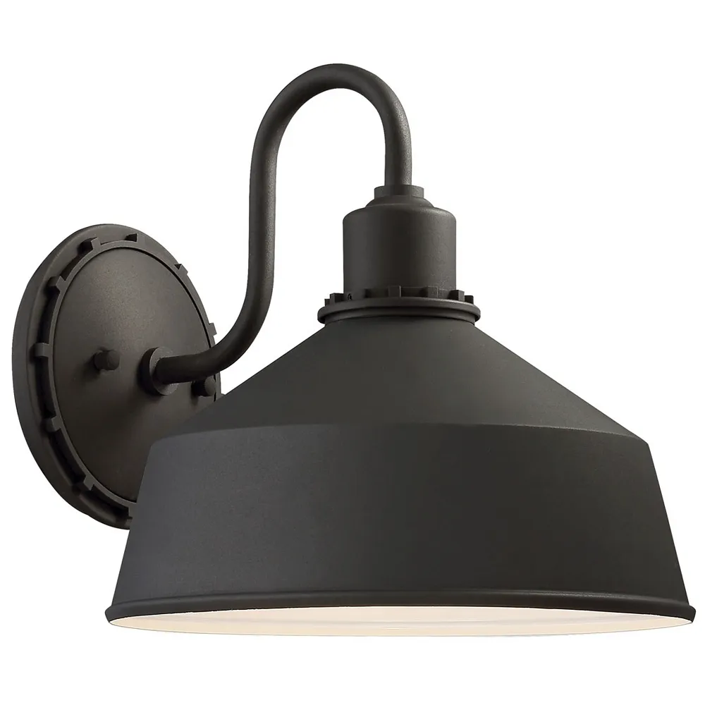 The Great Outdoors Mantiel 1-Light Black OD Wall Mount