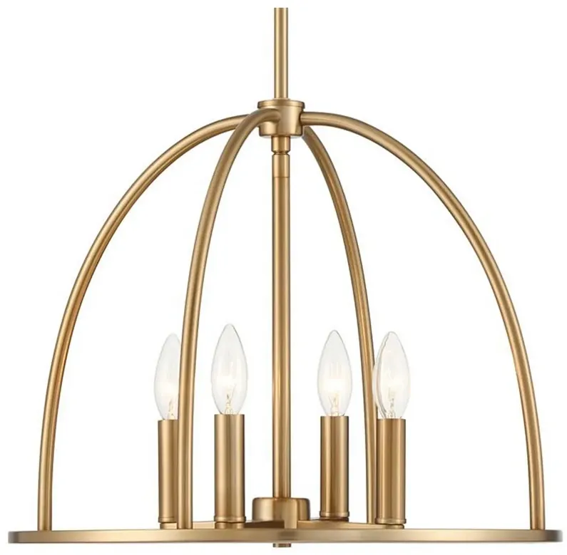 Abbott 4 Light Vibrant Gold Chandelier