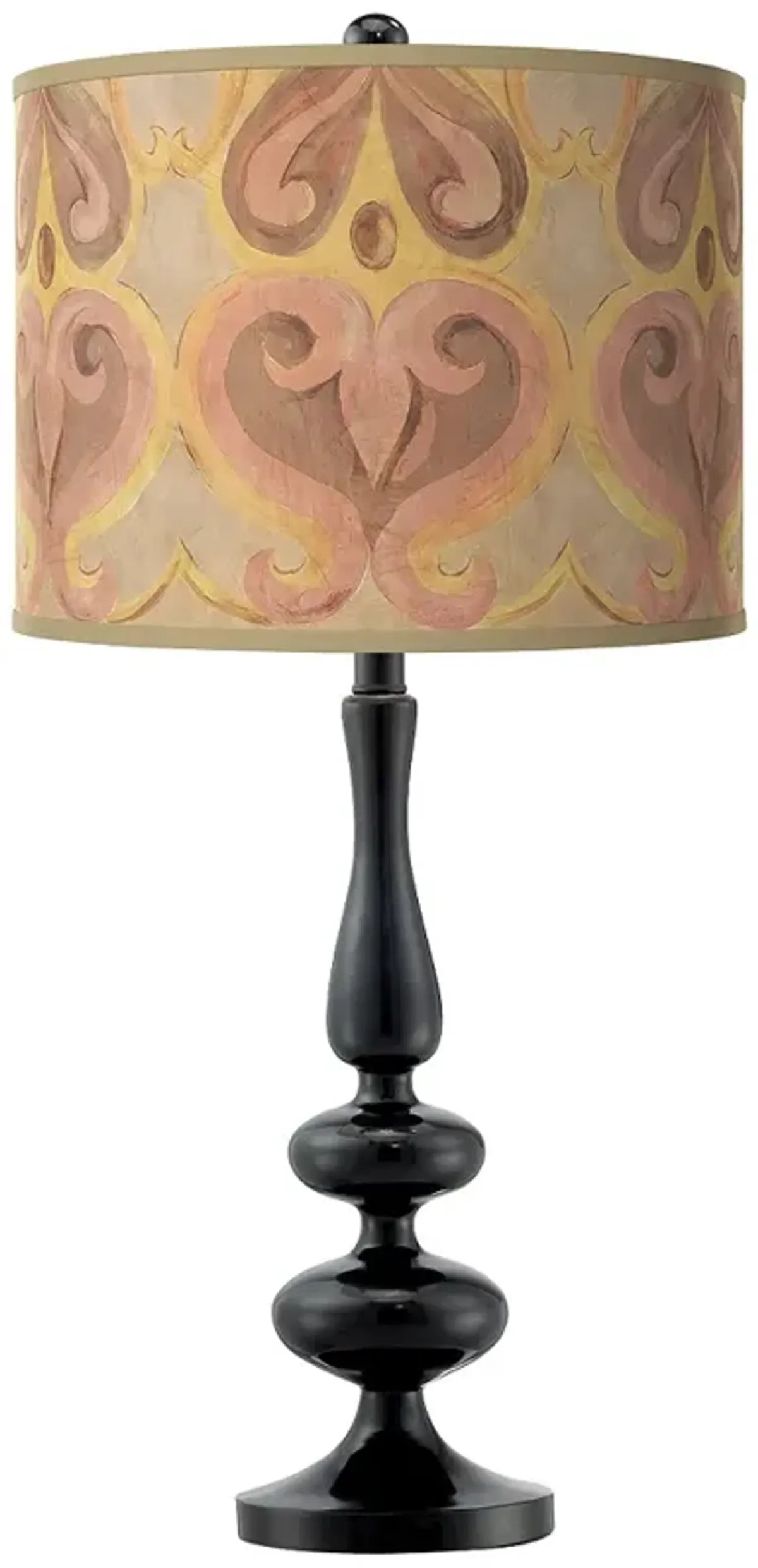 Giclee Gallery Paley 29" Aurelia Shade Modern Black Table Lamp
