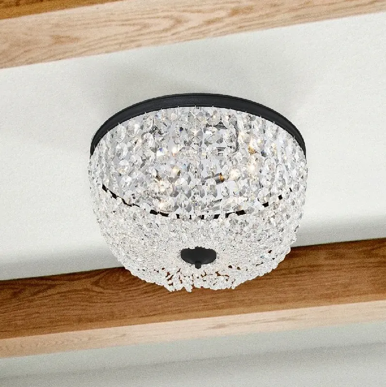 Nola 3 Light Black Forged Ceiling Mount