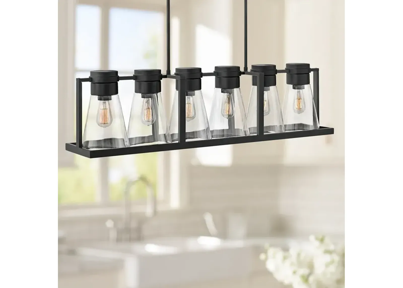 Hinkley Refinery 43 3/4"W Black Kitchen Island Light Pendant