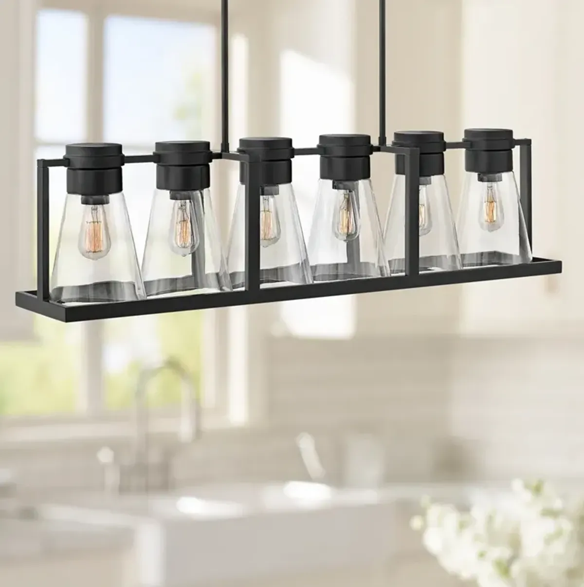 Hinkley Refinery 43 3/4"W Black Kitchen Island Light Pendant