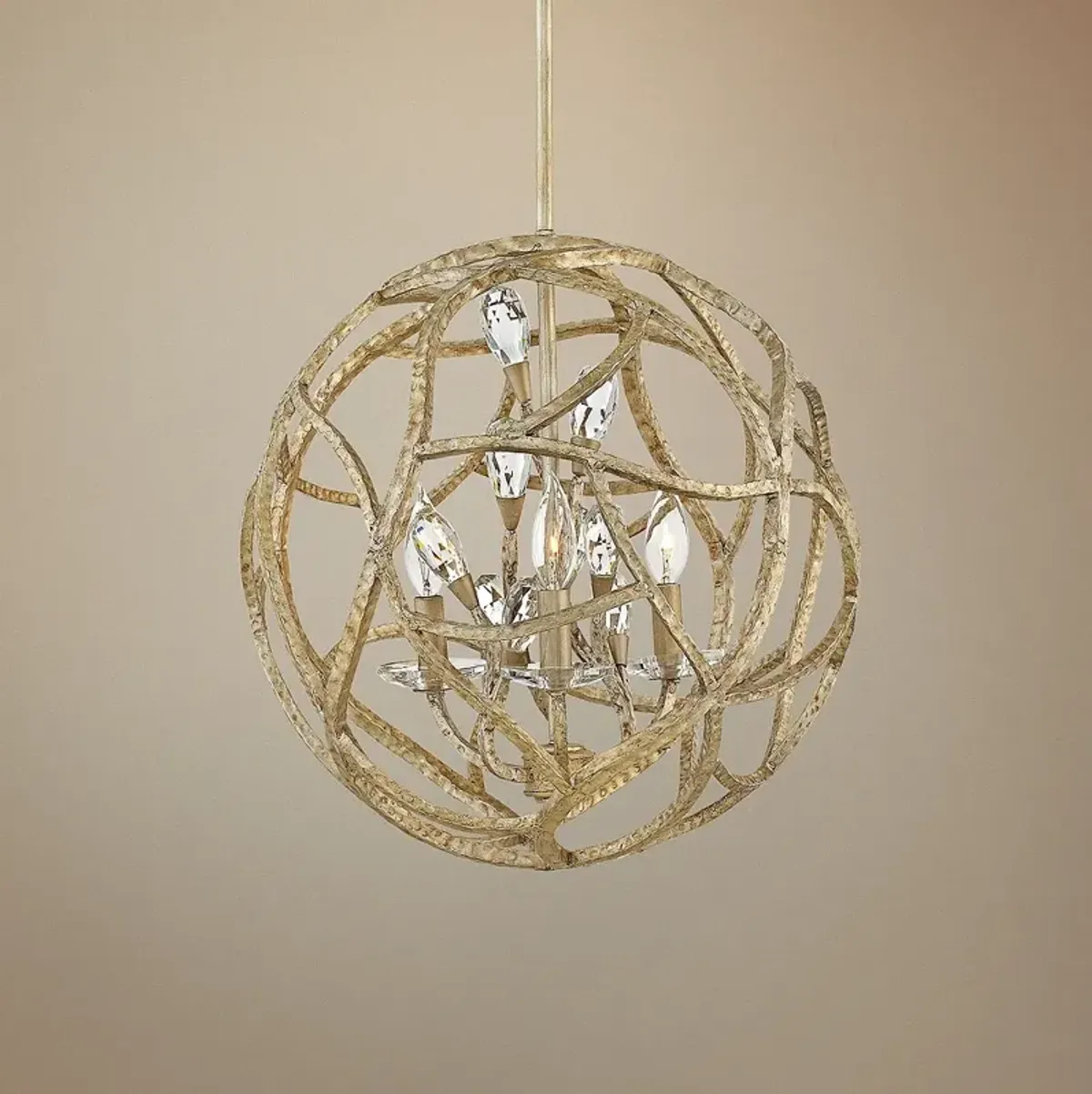 Hinkley Eve 18" Wide Champagne Gold 3-Light Chandelier