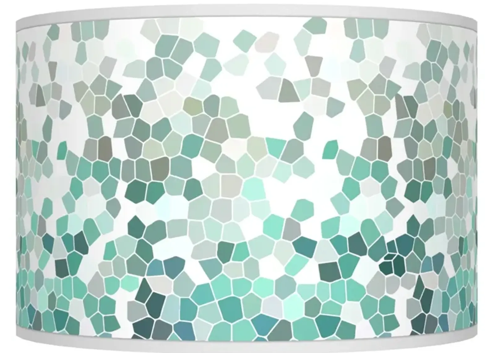 Aqua Mosaic Giclee Shade 12x12x8.5 (Spider)