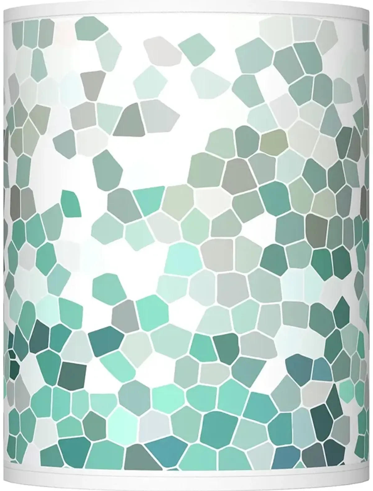 Aqua Mosaic Giclee Shade 10x10x12 (Spider)