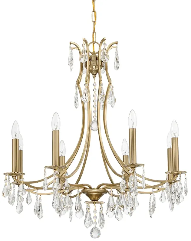 Cedar 8 Light Vibrant Gold Chandelier