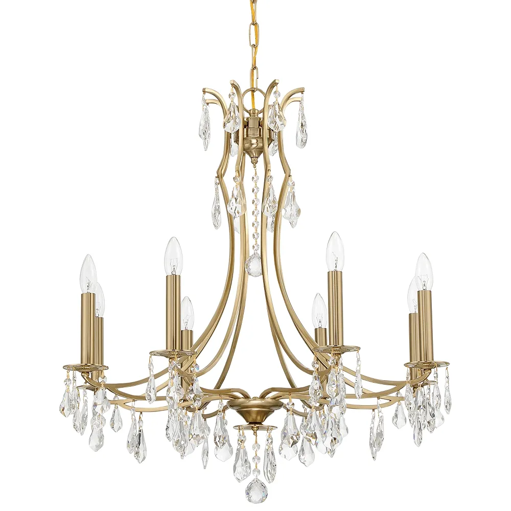 Cedar 8 Light Vibrant Gold Chandelier