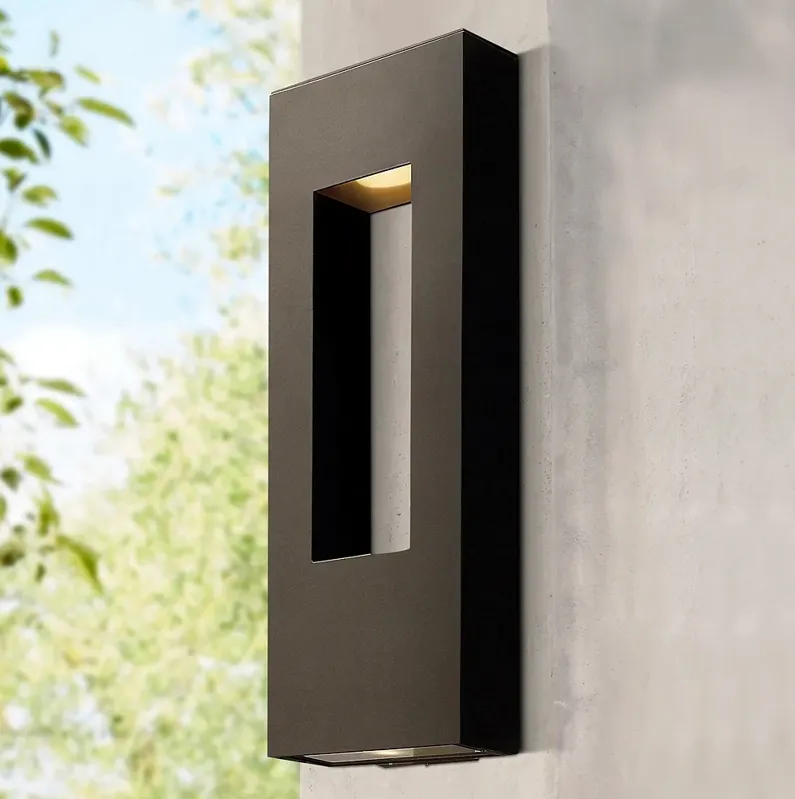 Atlantis 24" High Bronze ADA Socketed LED Outdoor Wall Light