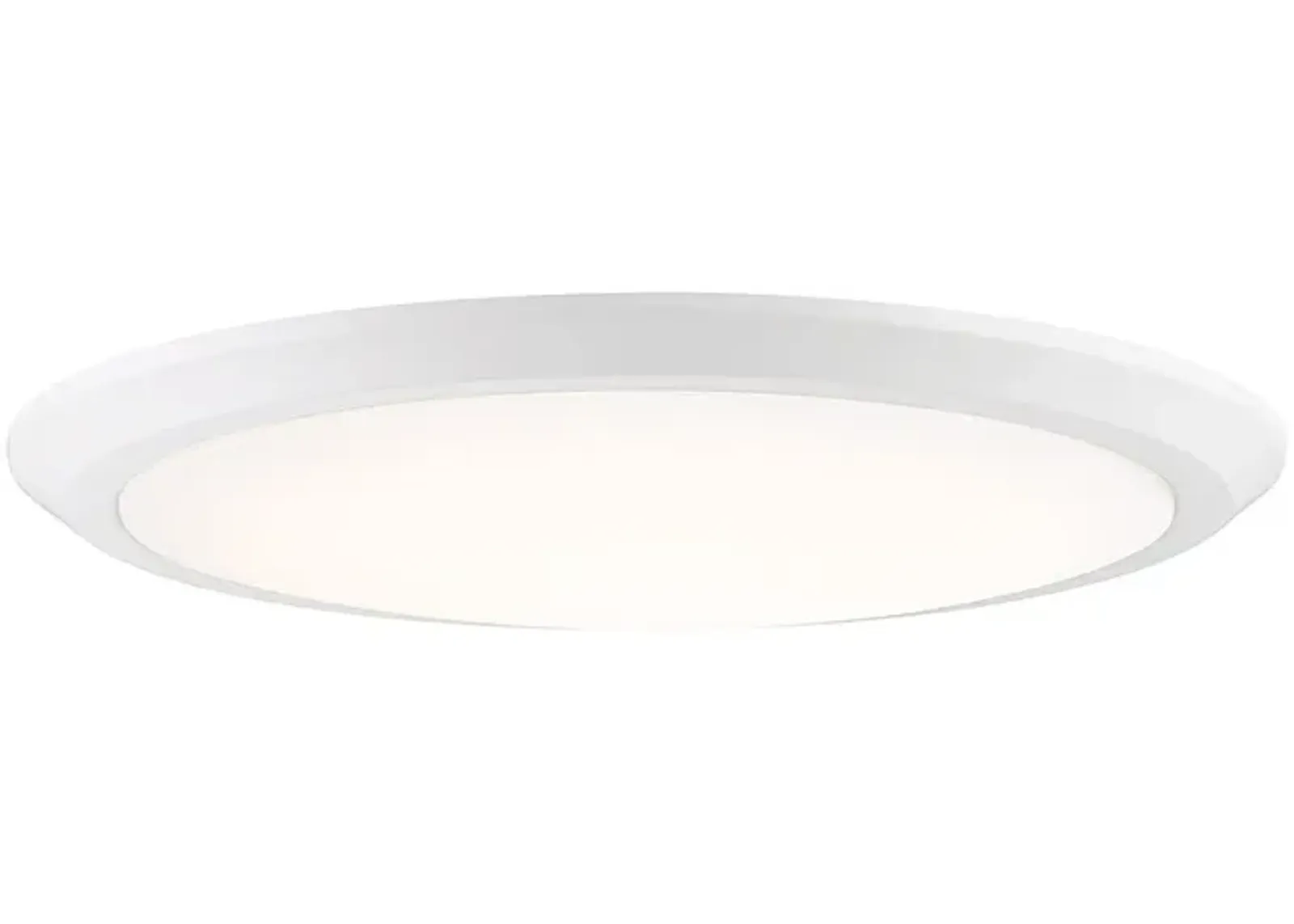 Quoizel Verge 20" White Lustre Modern LED Flush Mount Ceiling Light