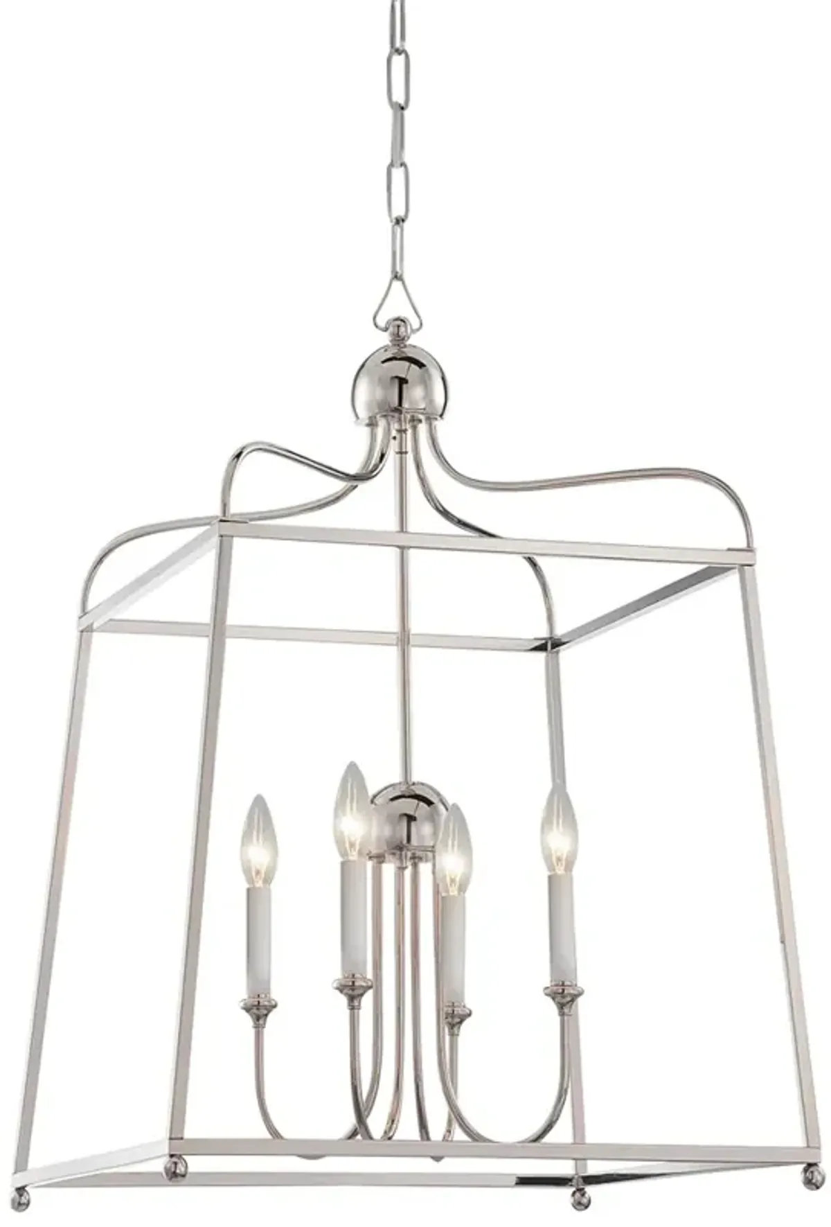 Libby Langdon for Crystorama Sylvan 4 Light Polished Nickel Chandelier