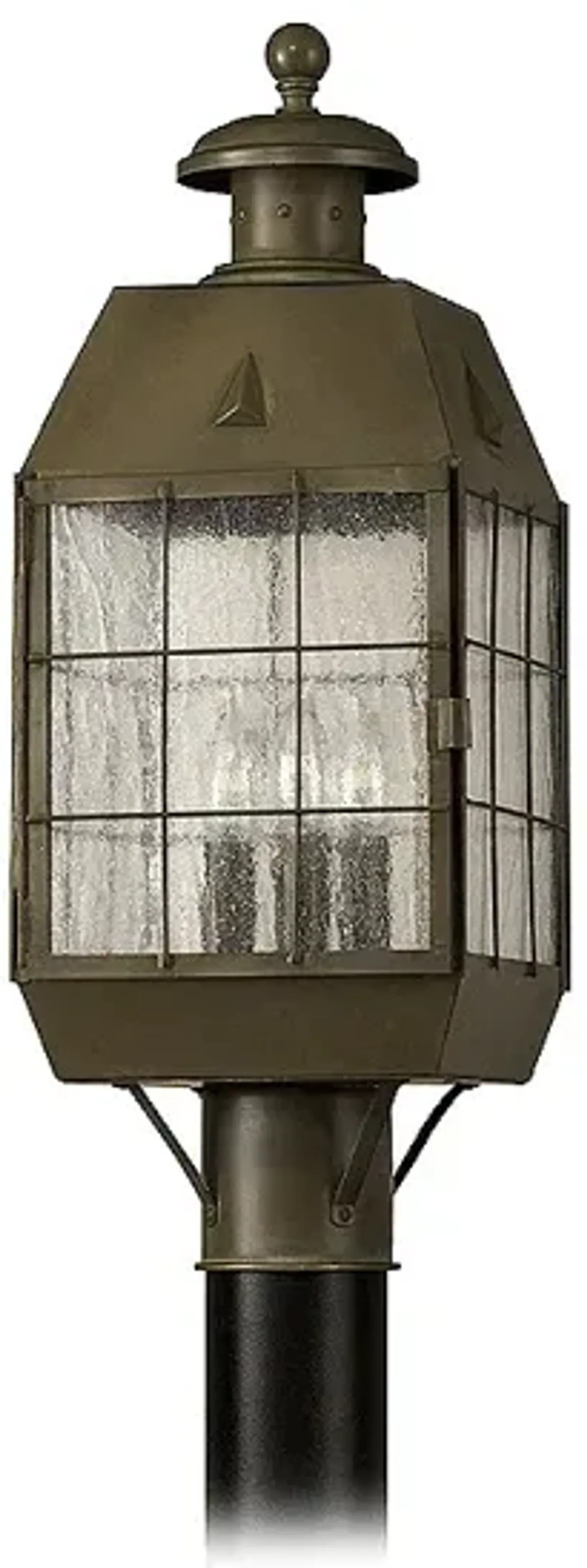 Hinkley Nantucket 20 3/4" High Aged Brass Outdoor Post Light