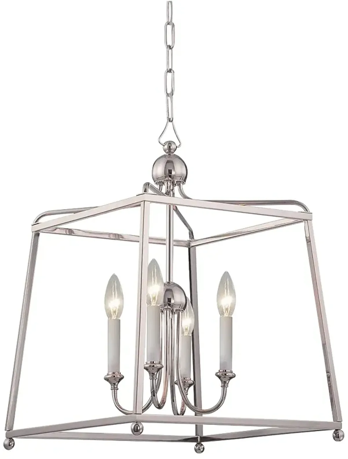 Libby Langdon for Crystorama Sylvan 4 Light Polished Nickel Chandelier