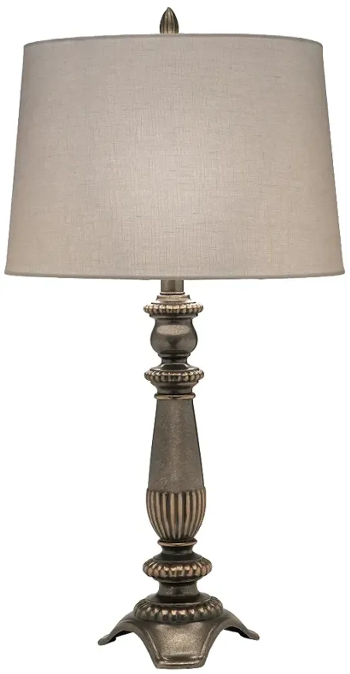 29" H Vintage Silver &#38; Gold Table Lamp