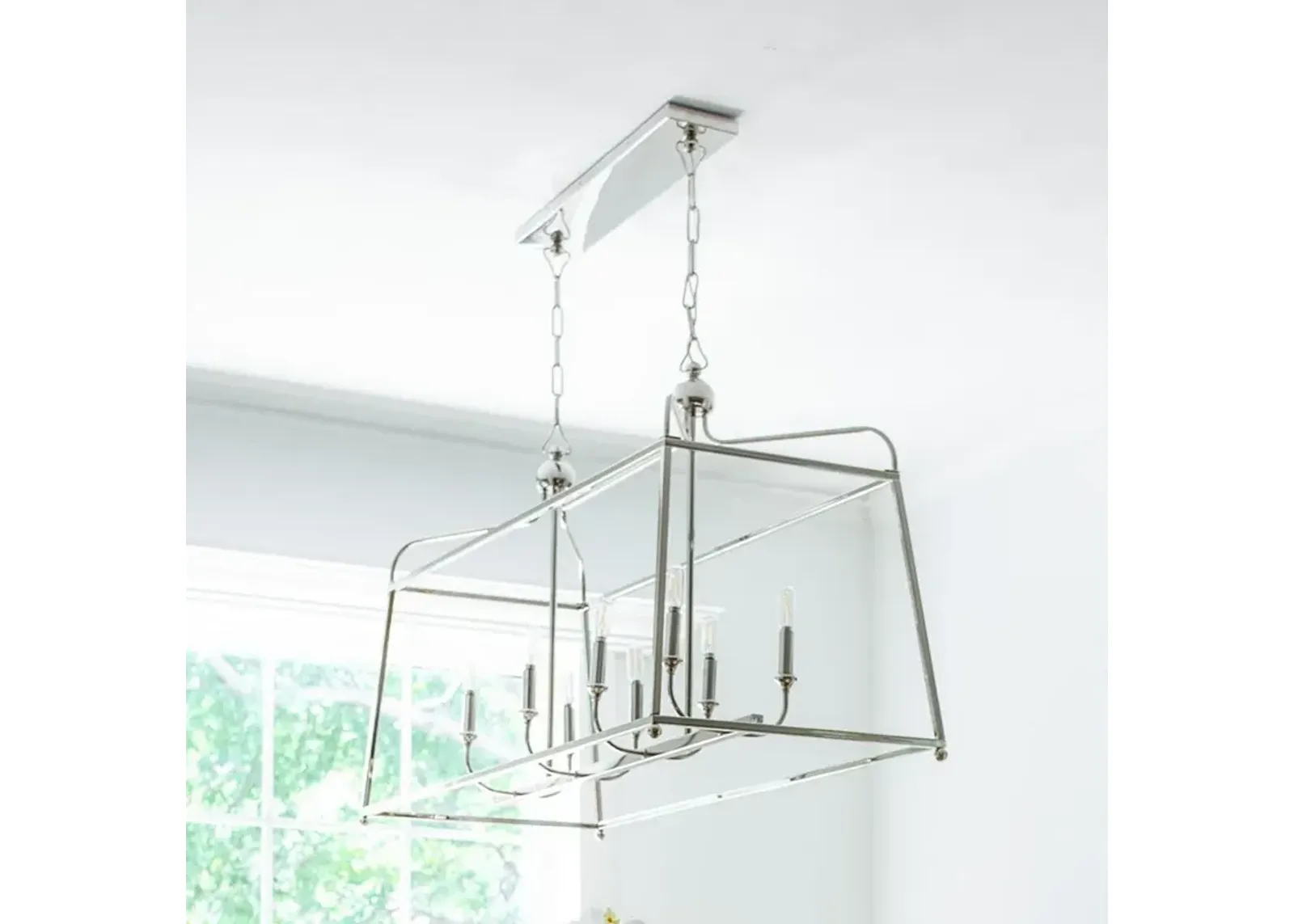 Libby Langdon for Crystorama Sylvan 8 Light Polished Nickel Chandelier