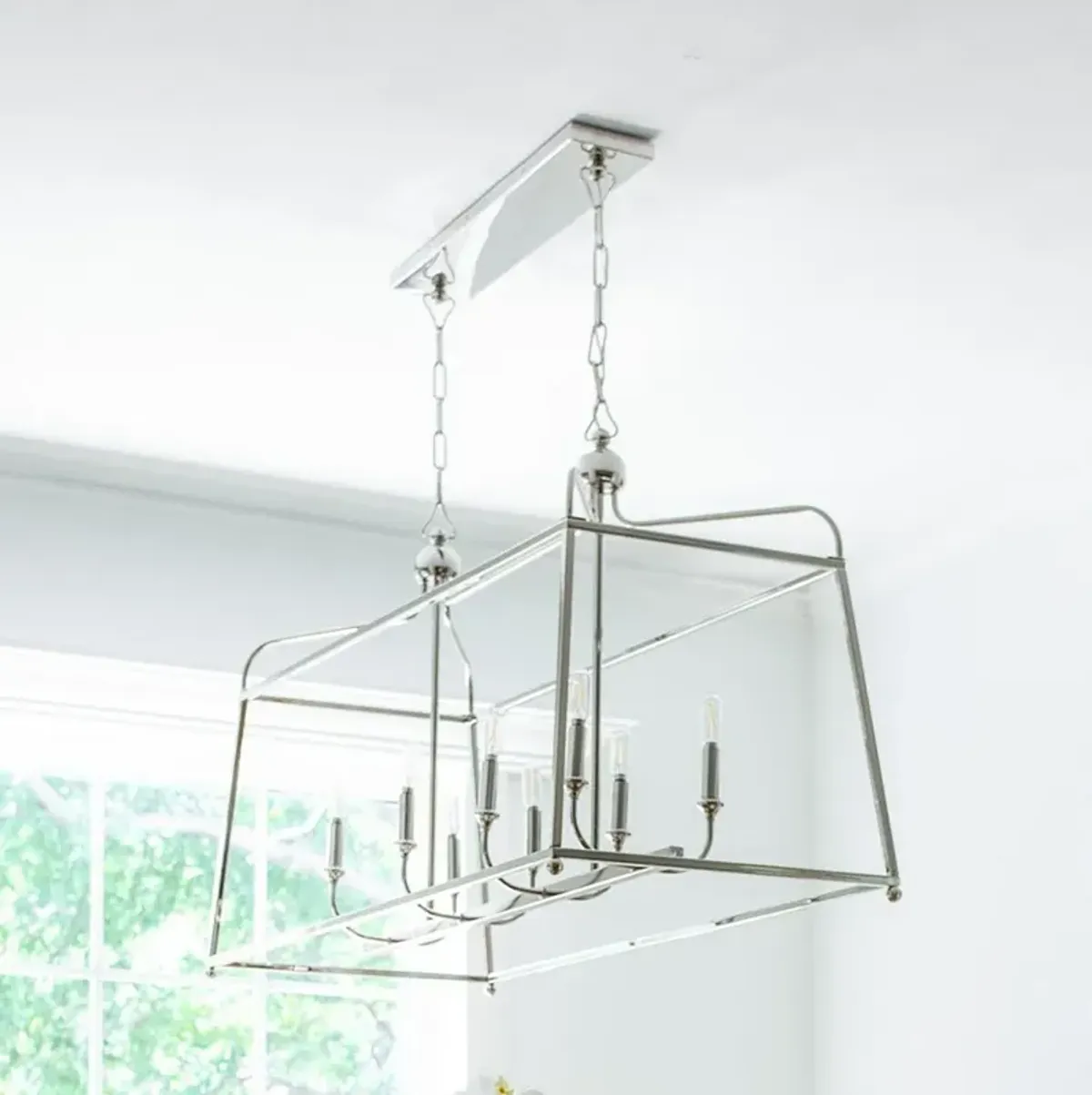 Libby Langdon for Crystorama Sylvan 8 Light Polished Nickel Chandelier