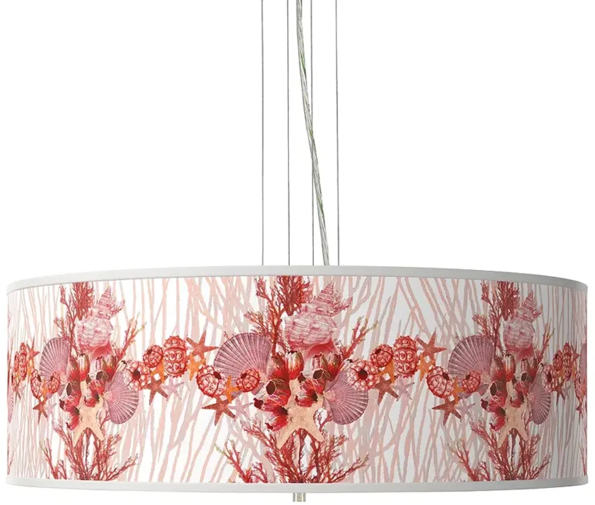 Corallium Giclee 24" Wide 4-Light Pendant Chandelier