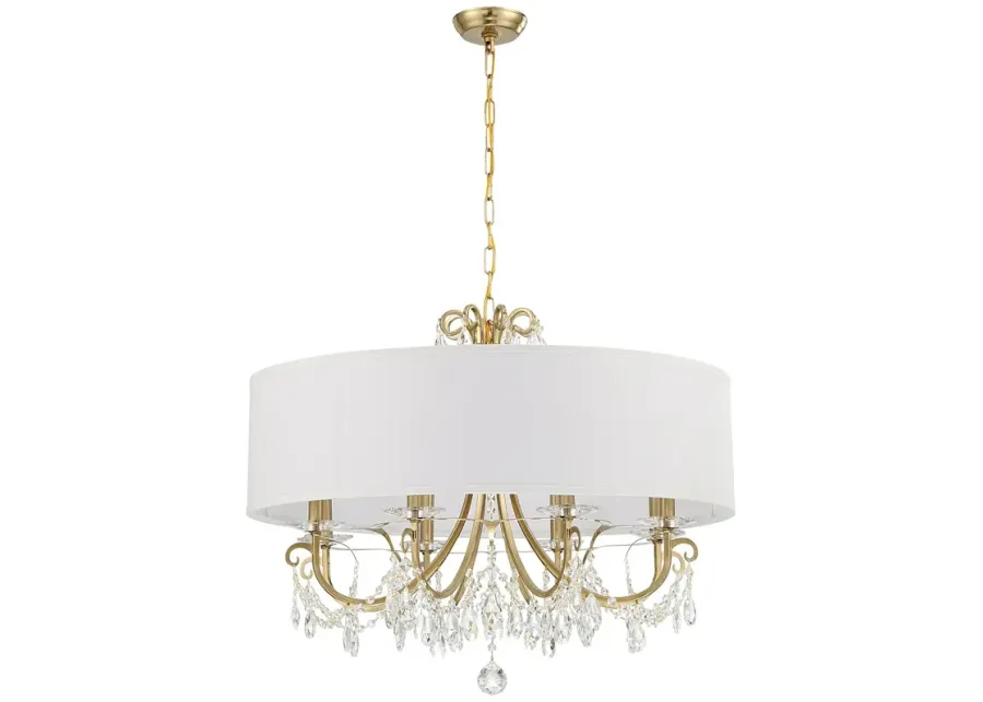 Othello 8 Light Vibrant Gold Chandelier