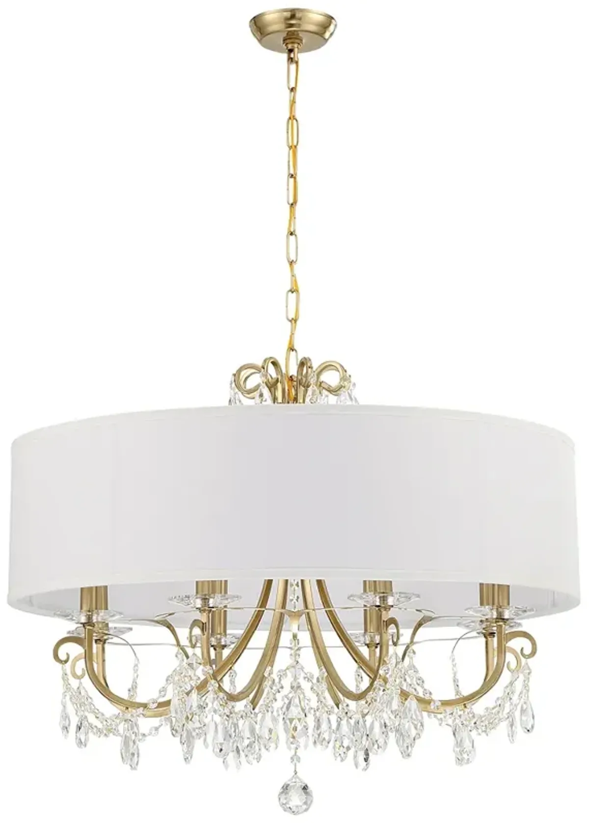 Othello 8 Light Vibrant Gold Chandelier