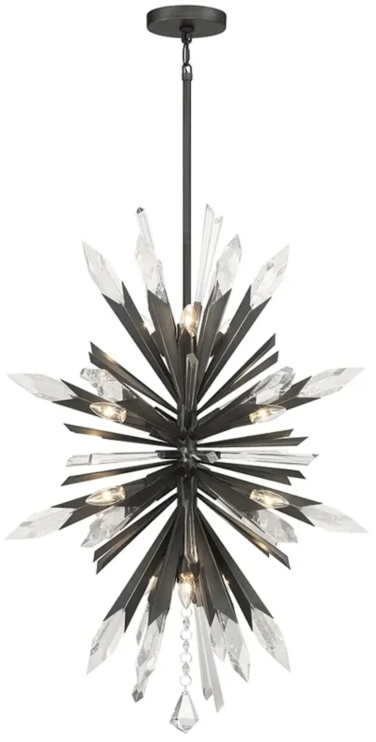 Metropolitan Elsa 26" Wide Midnight Graphite Sputnik Pendant