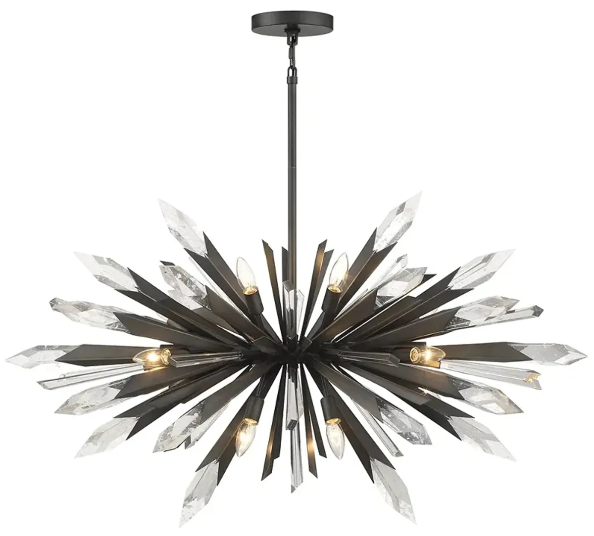 Metropolitan Elsa 12-Light Midnight Graphite Pendant