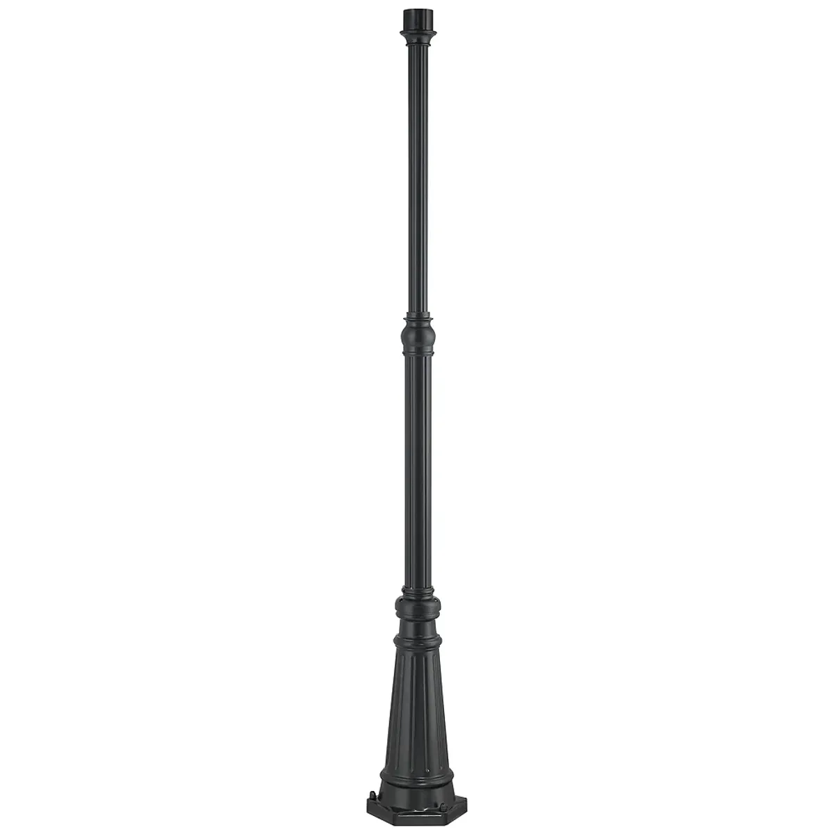 Quoizel Carver 84" High Mystic Black Outdoor Post Mount