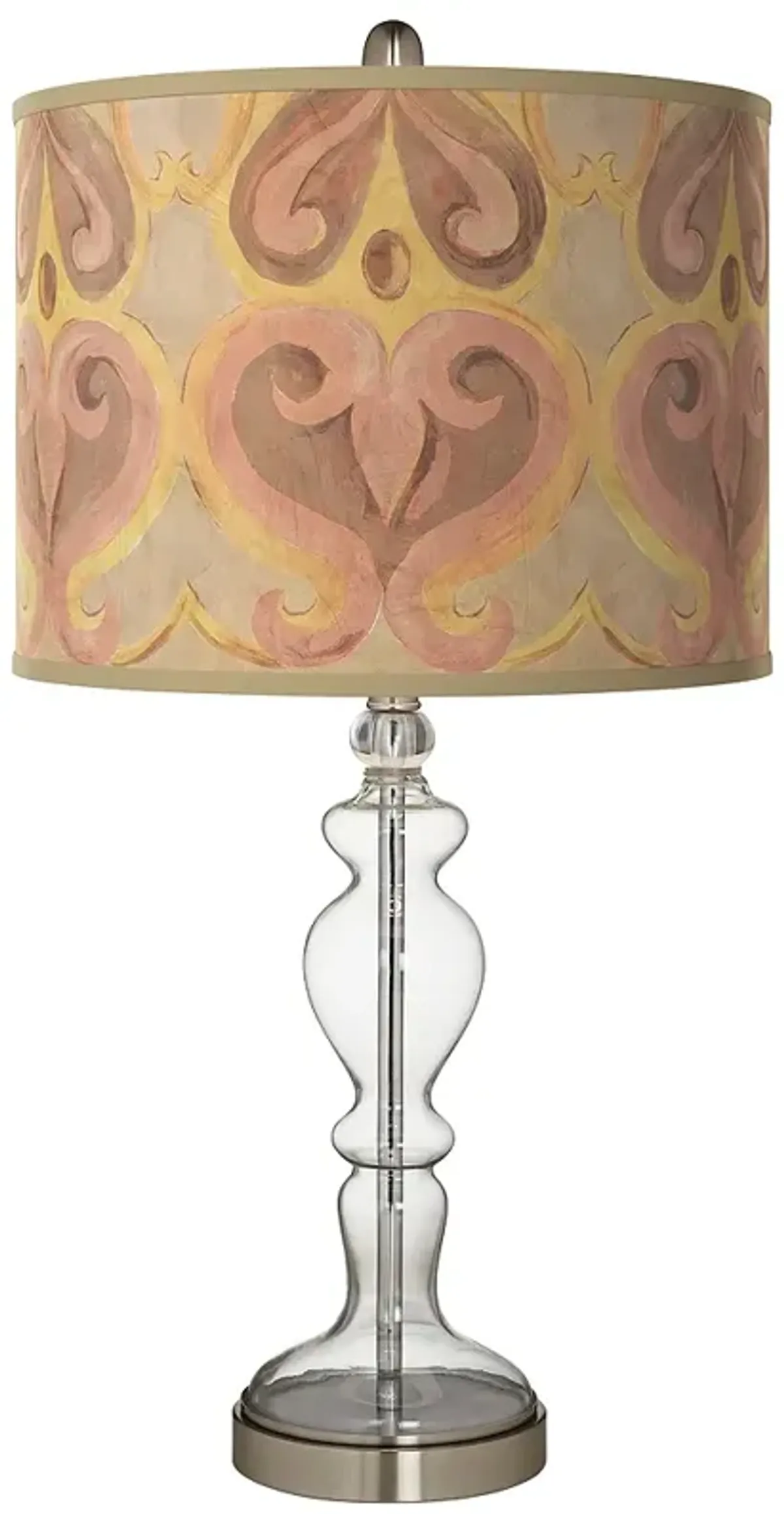 Giclee Glow Apothecary 28" Aurelia Shade with Clear Glass Table Lamp