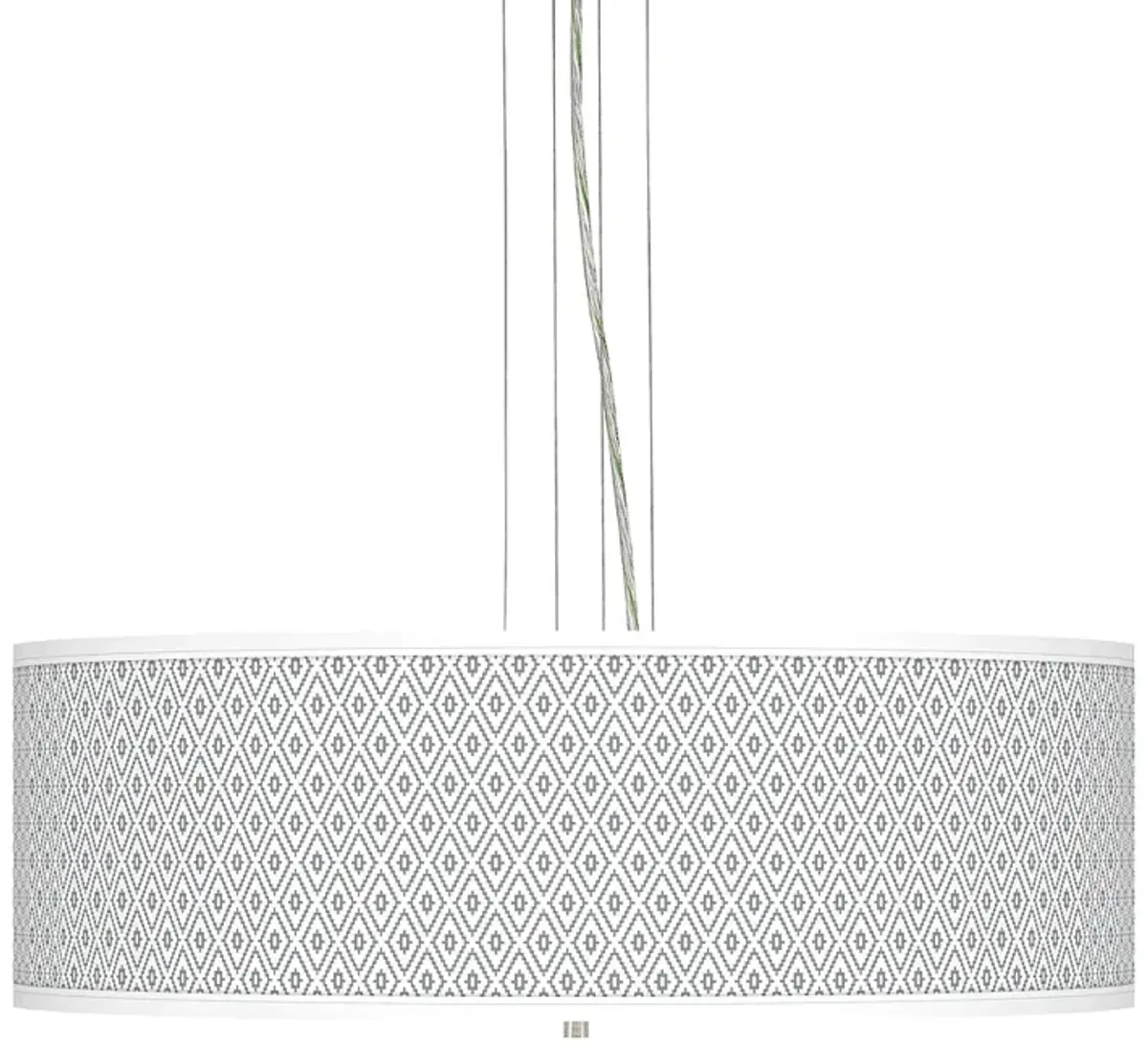 Diamonds Giclee 24" Wide Four Light Pendant Chandelier