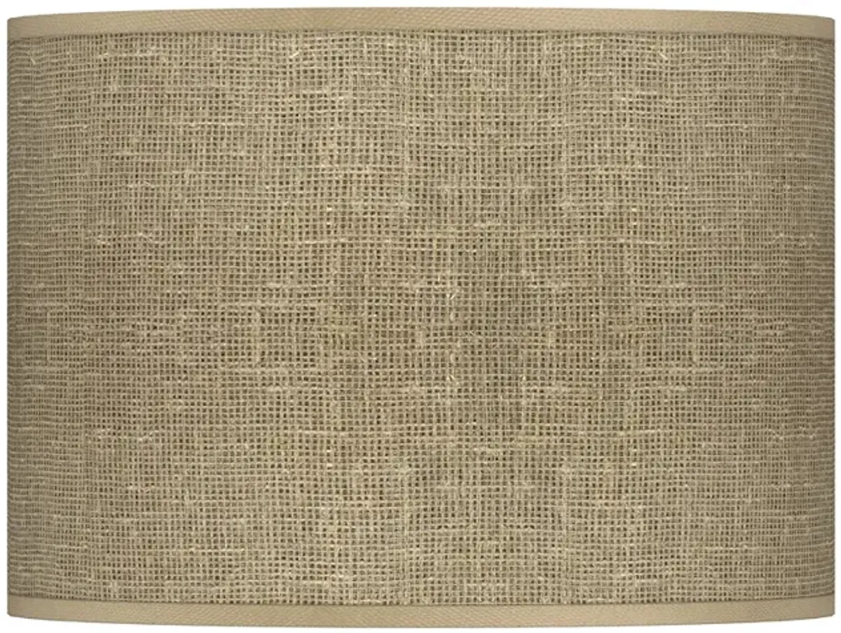Burlap Print Giclee Lamp Shade 13.5x13.5x10 (Spider)