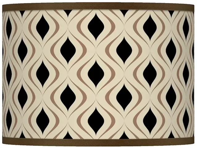 Gray Retro Lattice Giclee Shade 13.5x13.5x10 (Spider)