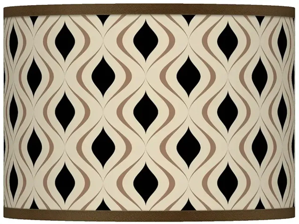 Gray Retro Lattice Giclee Shade 13.5x13.5x10 (Spider)