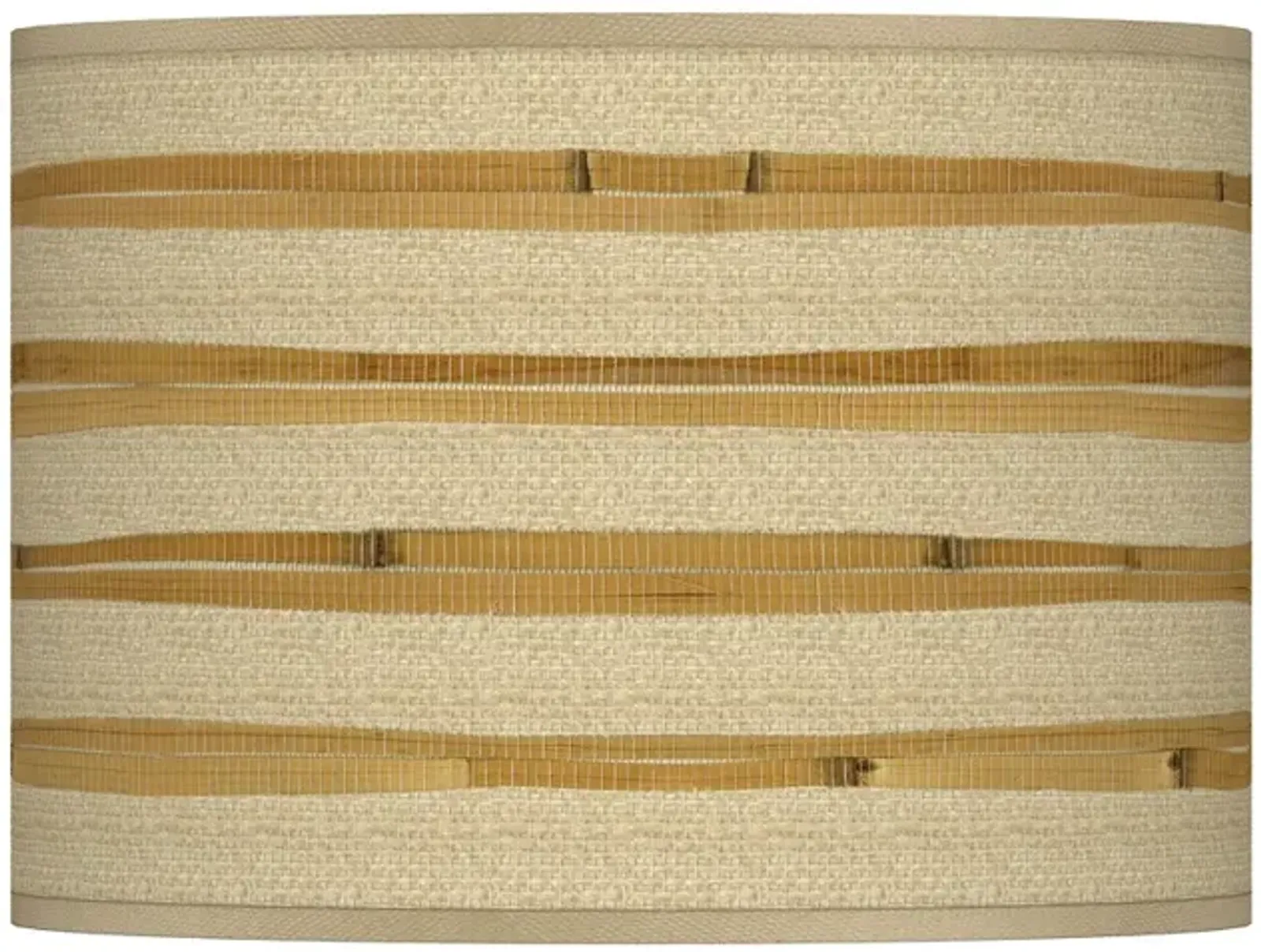 Bamboo Wrap Giclee Tropical Coastal Drum Shade 13.5x13.5x10 (Spider)