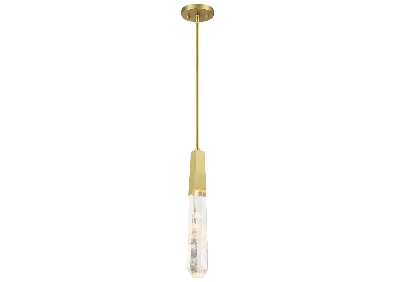 George Kovacs Drifting Droplets 1-Light LED Vintage Brass Mini Pendant