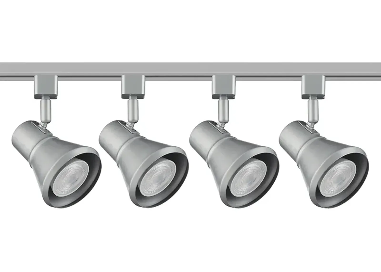 Dexter 4-Light Satin Nickel LED Floating Canopy Pro-Track Kit