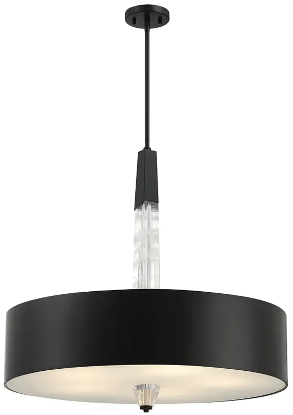 George Kovacs Drifting Droplets 5-Light LED Black Pendant with Faux Rock