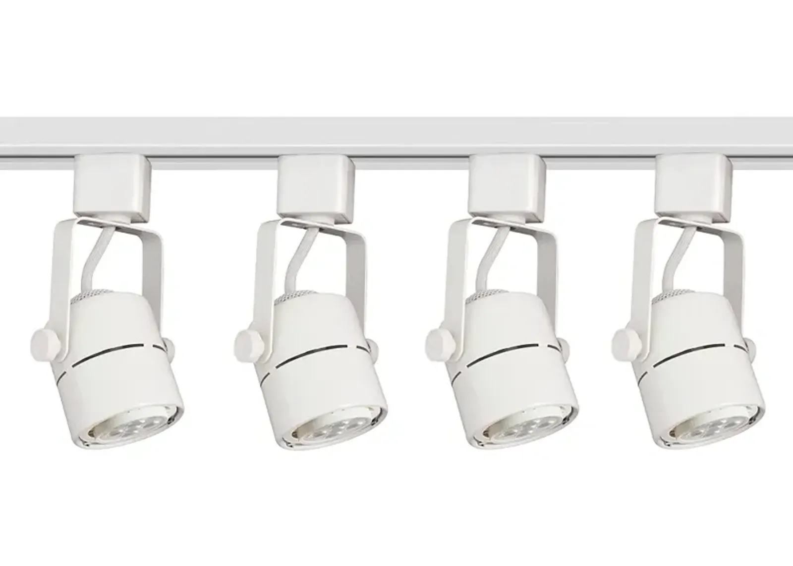 Denzel 48" Wide 4-Light White Swivel LED Floating Canopy Track Kit