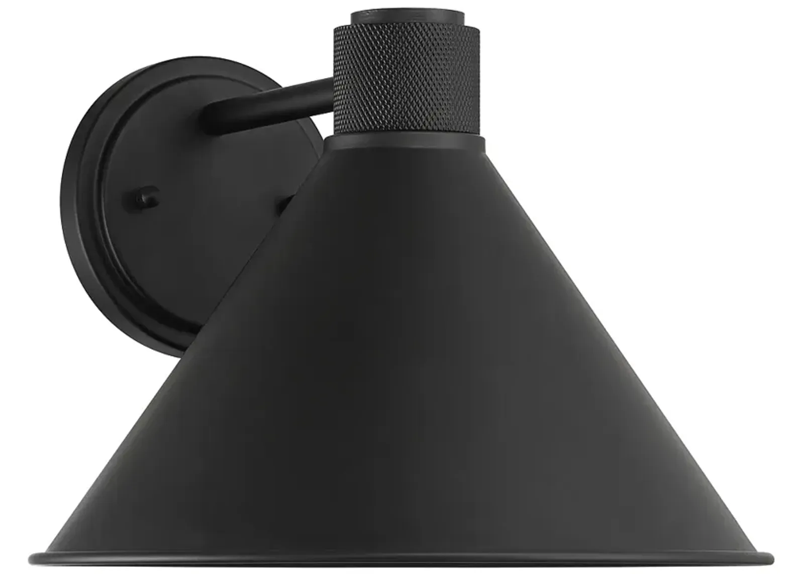 Nathaniel 8 3/4" High Matte Black Outdoor Wall Light