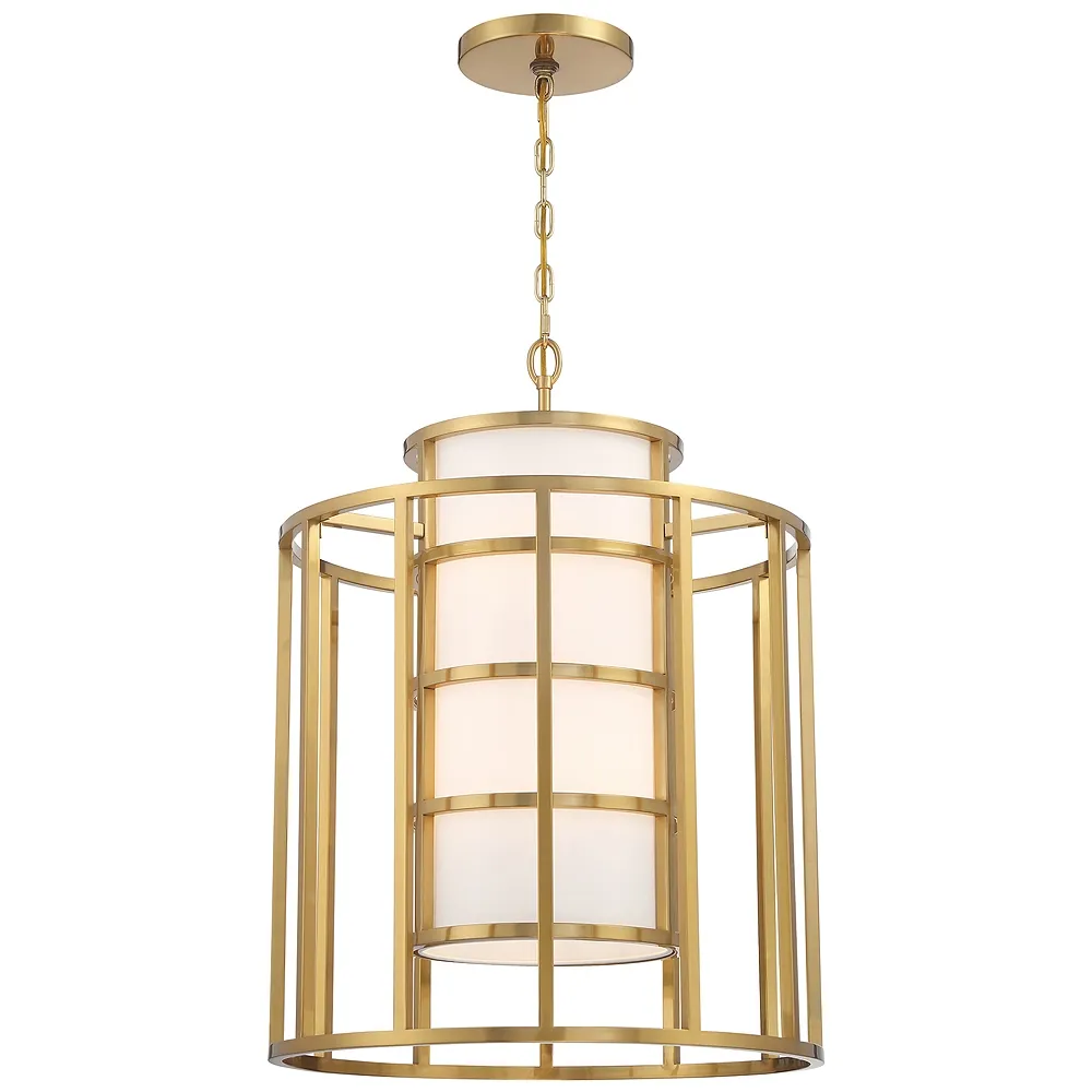 Brian Patrick Flynn for Crystorama Hulton 6 Light Luxe Gold Chandelier