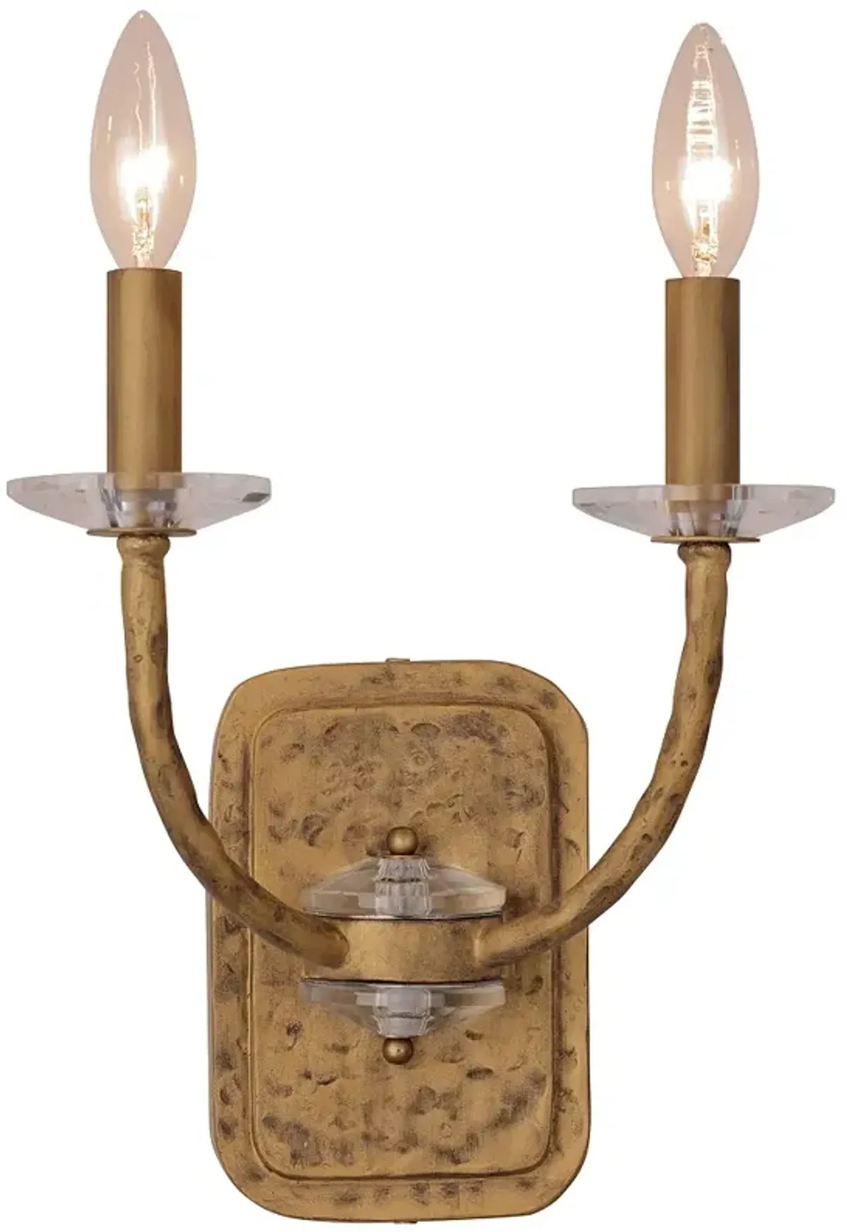 Minka-Lavery Atella 2-Light Ashen Gold Wall Sconce