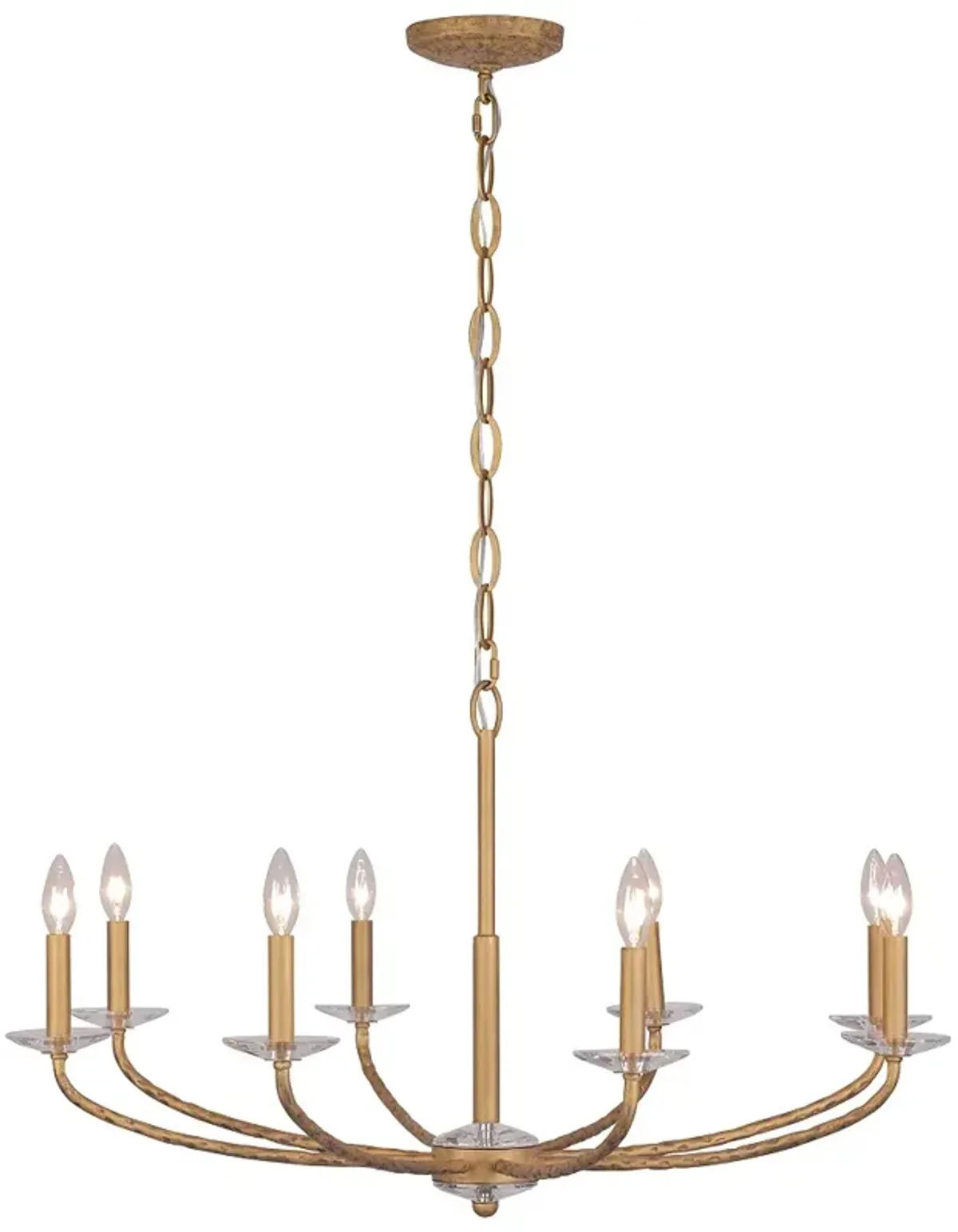 Minka-Lavery Atella 8-Light Ashen Gold Chandelier