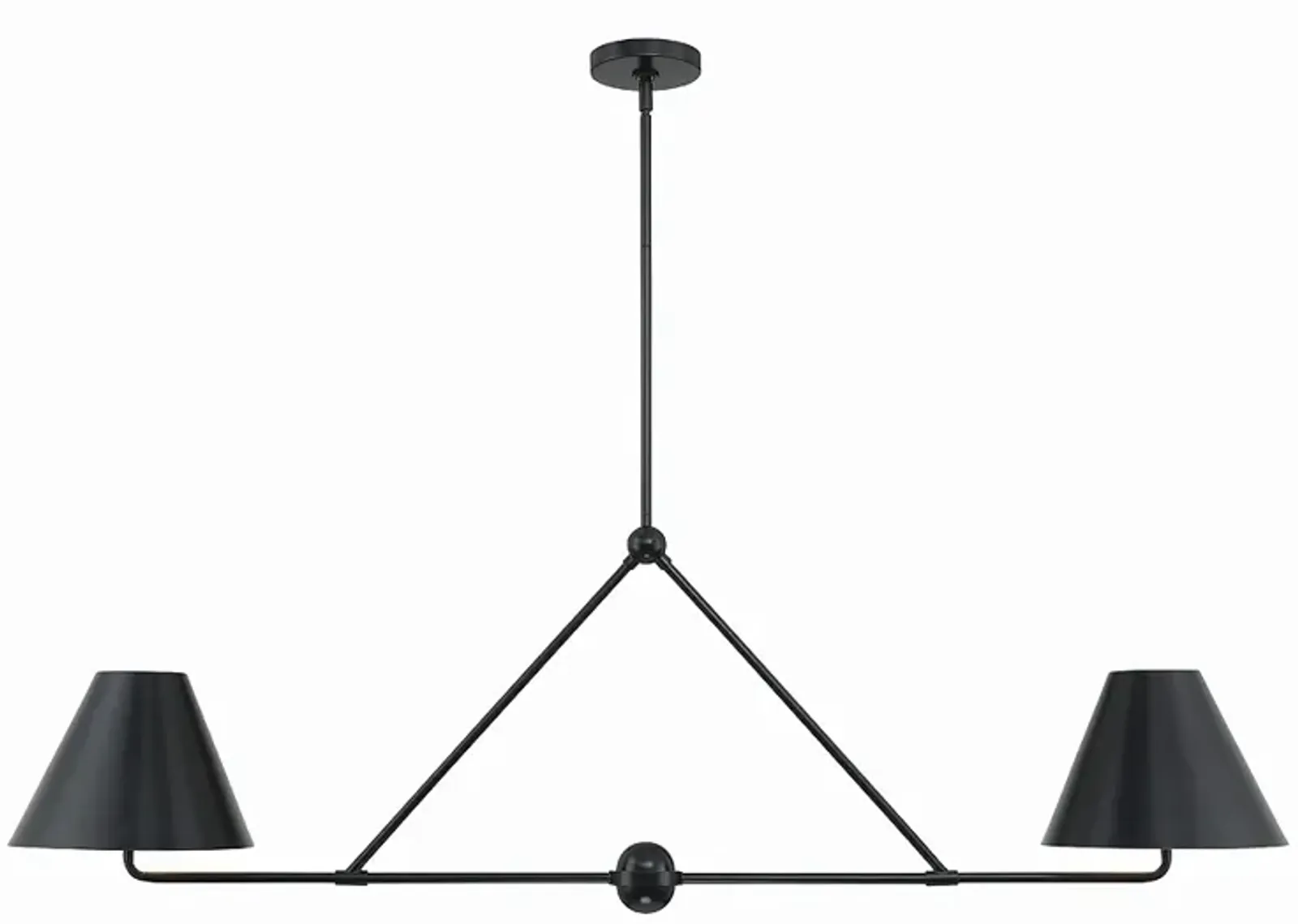 Xavier 4 Light Matte Black Chandelier