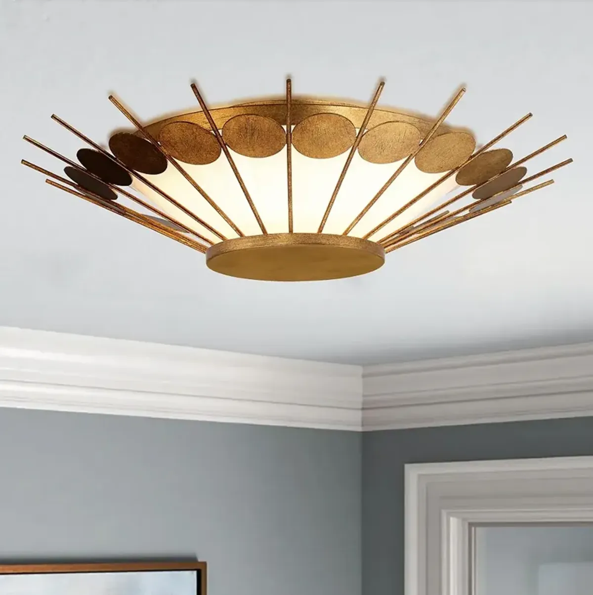 Minka Lavery Capieso 20" Wide Elara Gold LED Ceiling Light