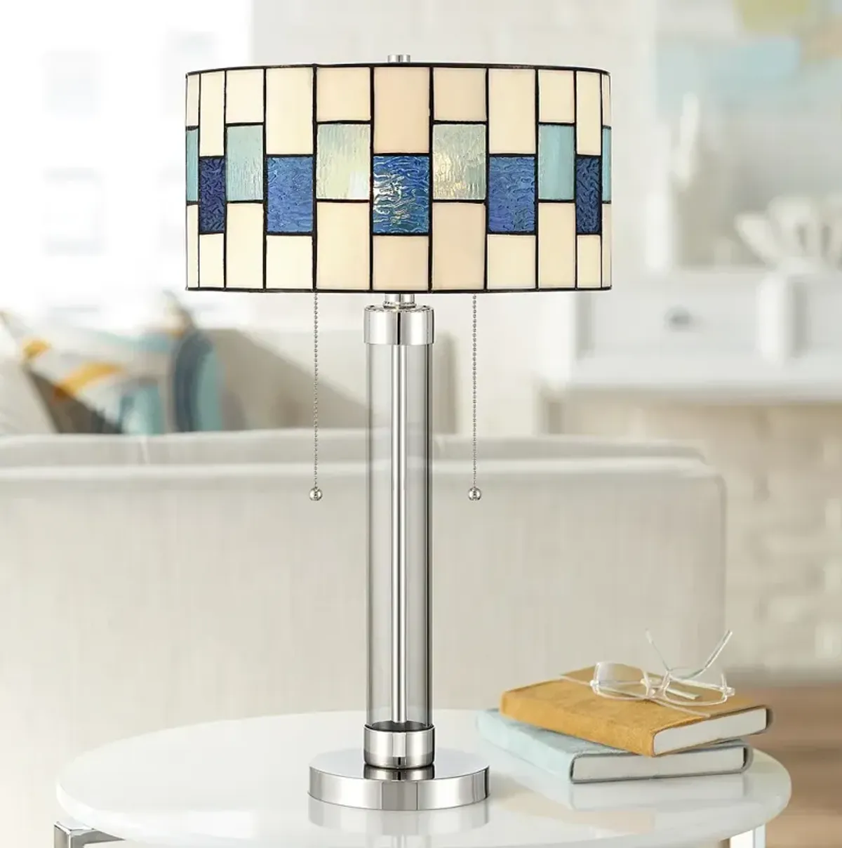 Robert Louis Tiffany Andra 24 1/2" High Art Glass Table Lamp